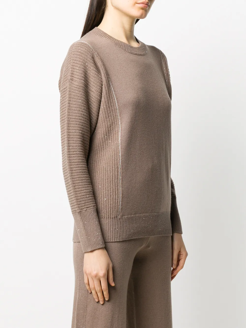 Peserico Trui met ronde hals Bruin