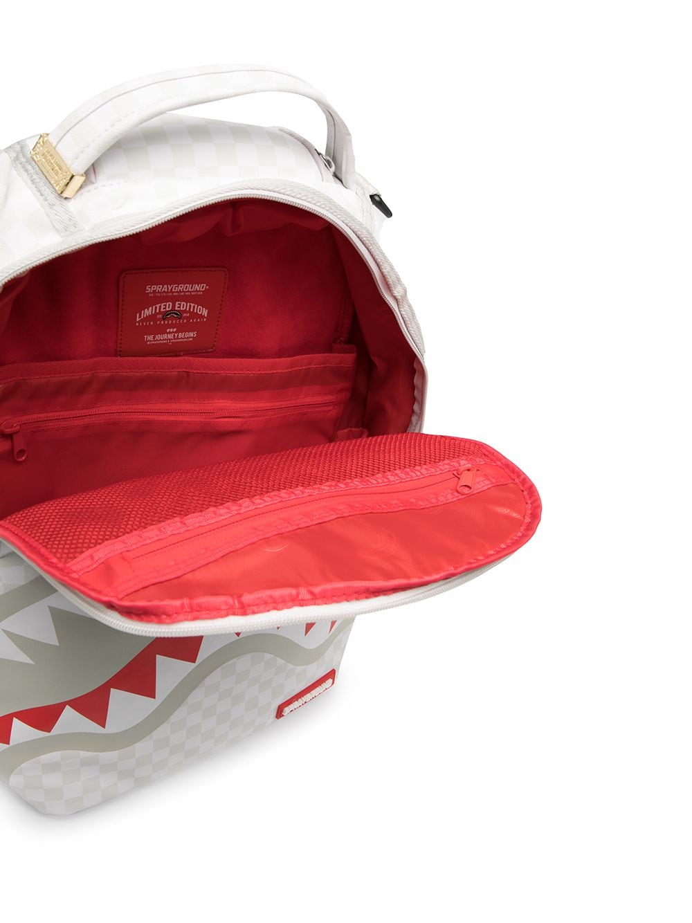 Sprayground Shark Mouth Print Backpack Farfetch