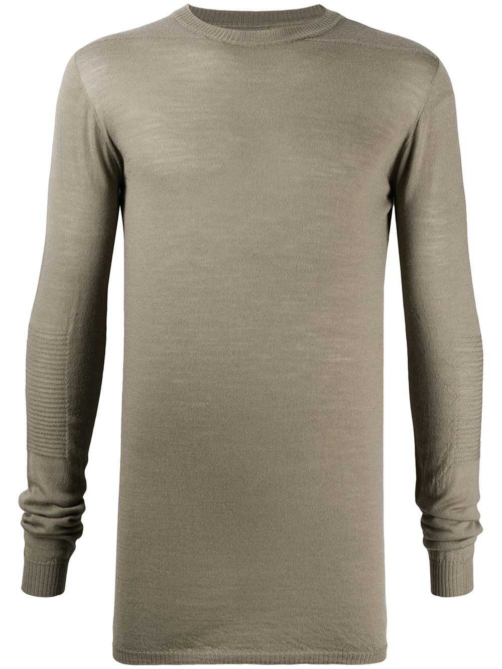 Rick Owens Fitted Knitted Jumper In Brown
