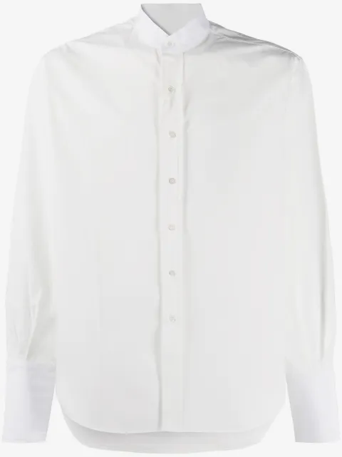 Maison Margiela camisa con cuello mao