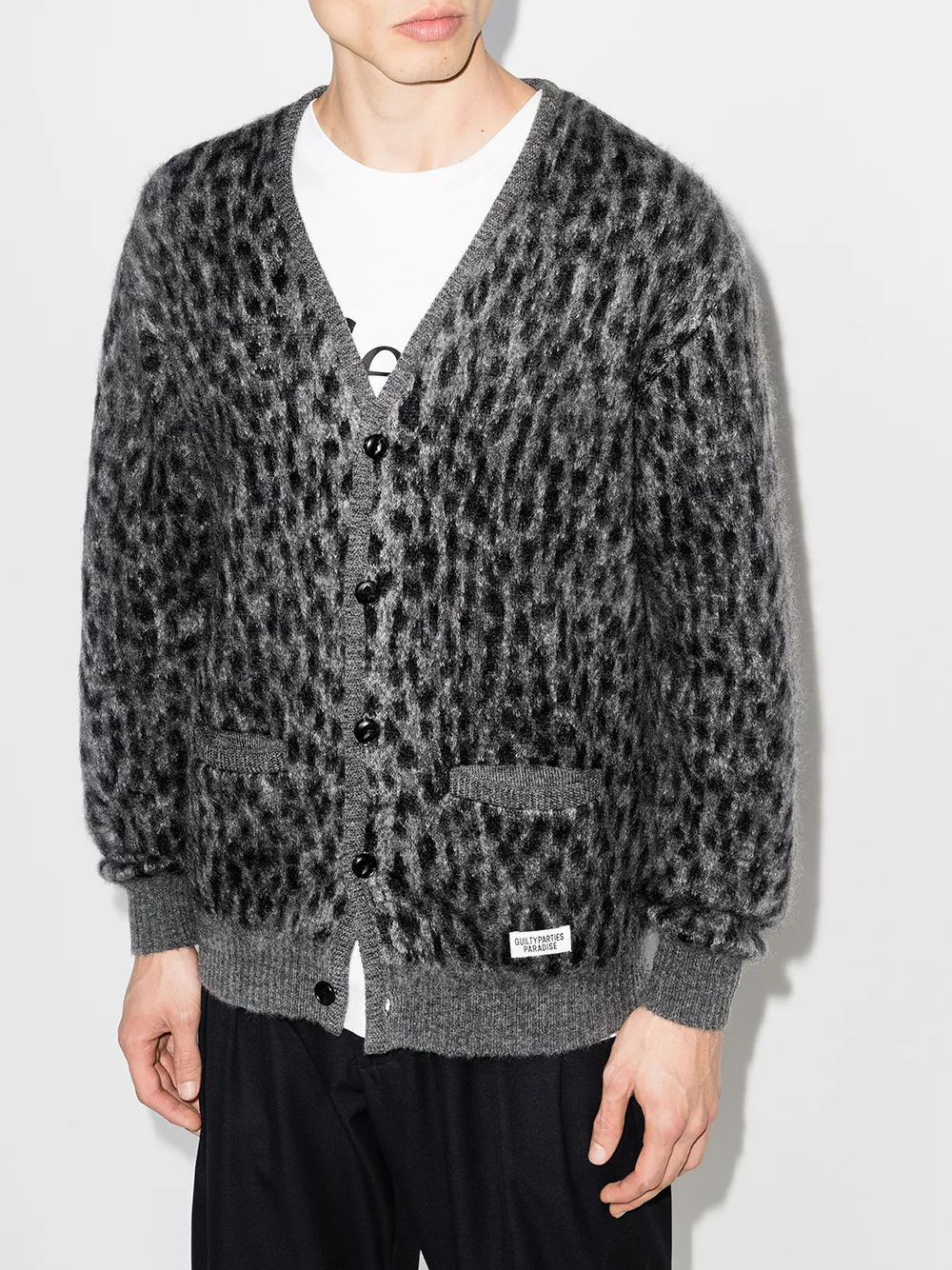 WACKO MARIA Leopard Knit Cardigan - Farfetch