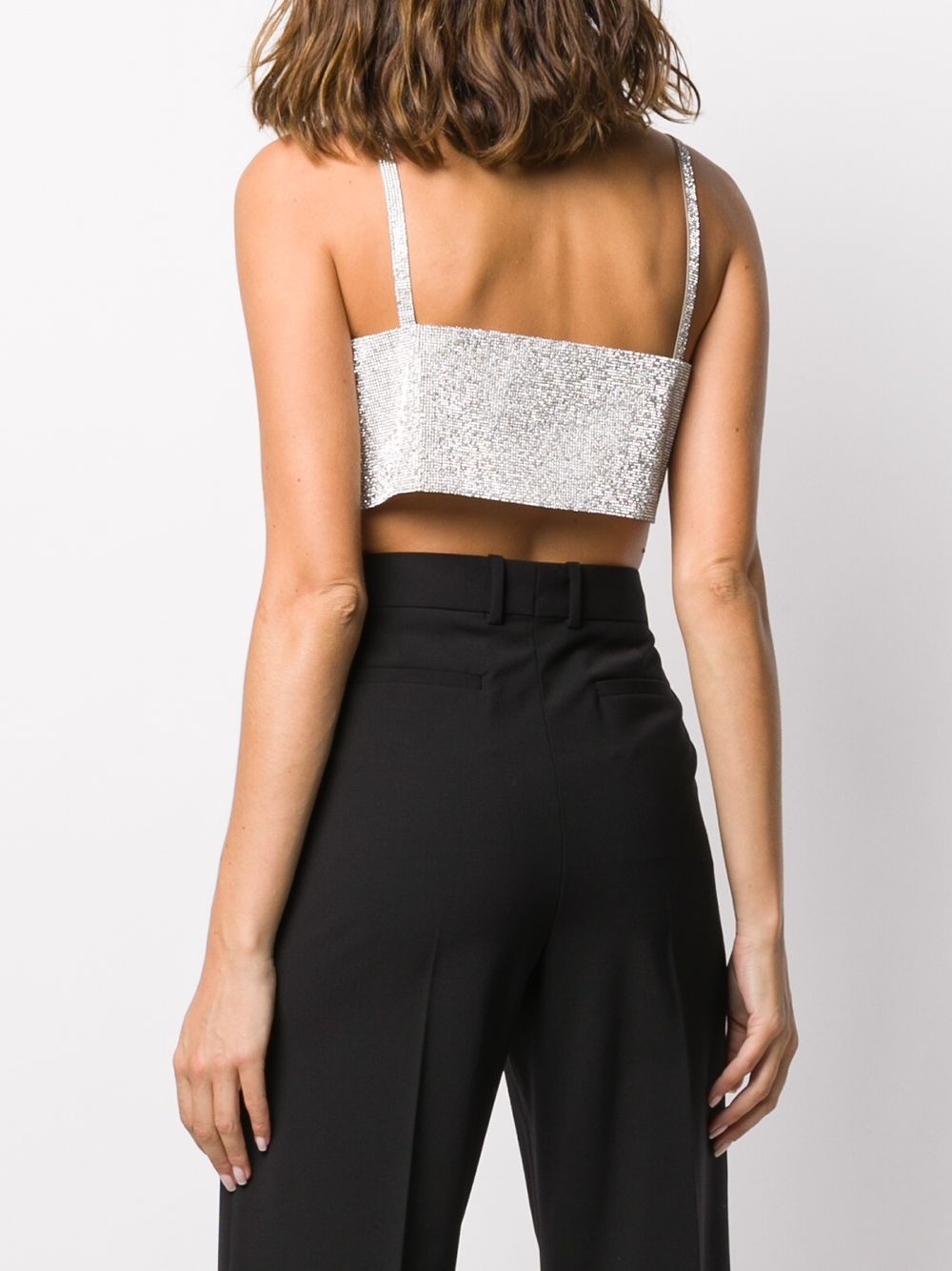 фото Nuè charlotte rhinestone-embellished top