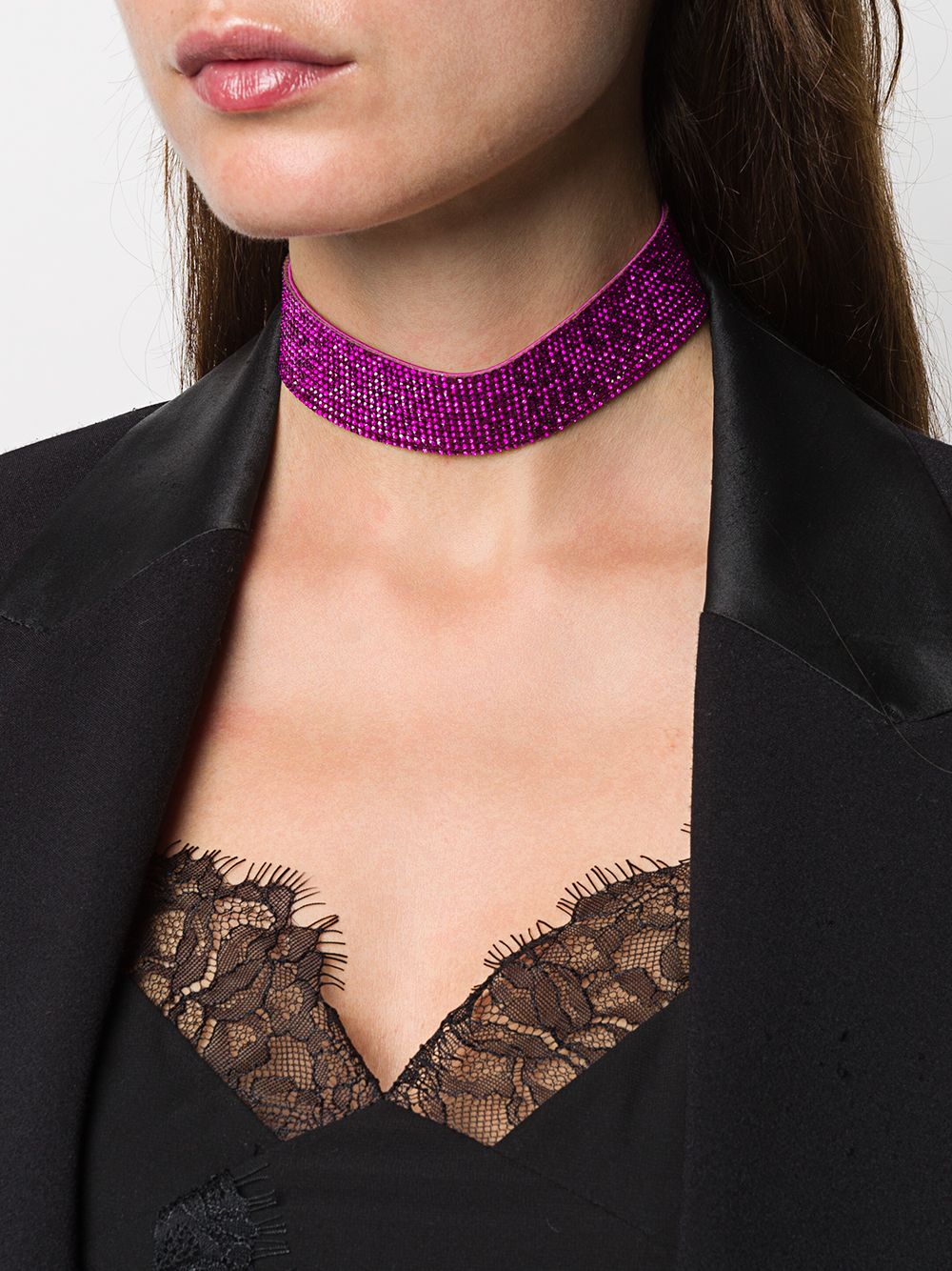 фото Nuè charlotte rhinestone-embellished choker