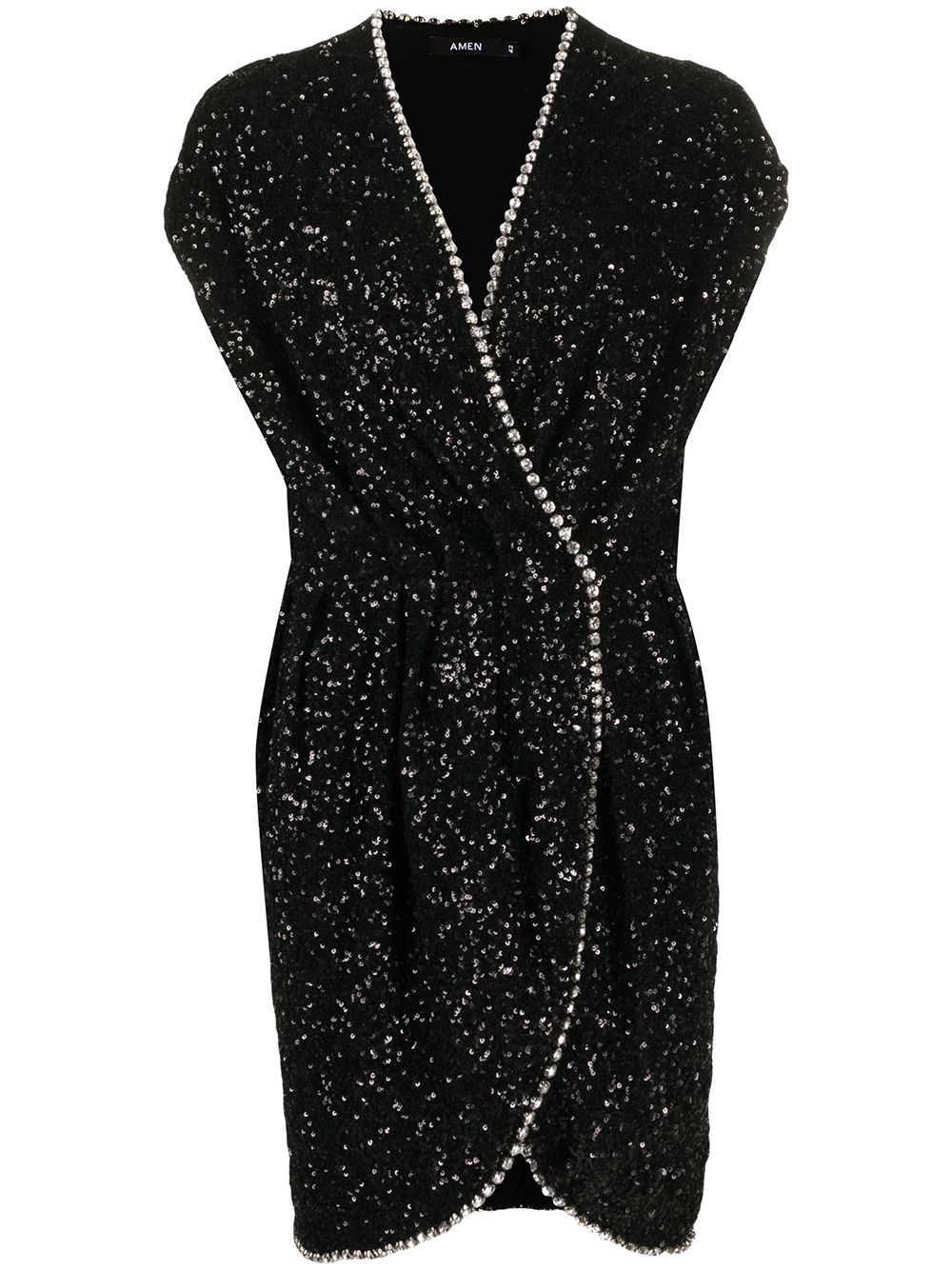 фото Amen embellished sequin mini dress