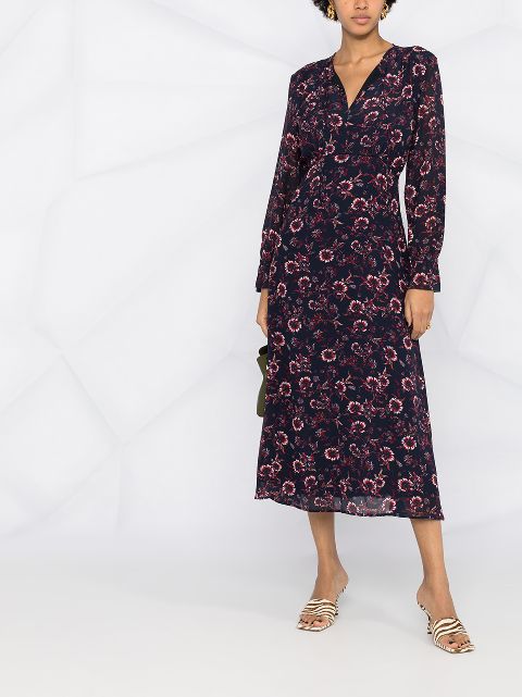 tommy hilfiger floral midi dress