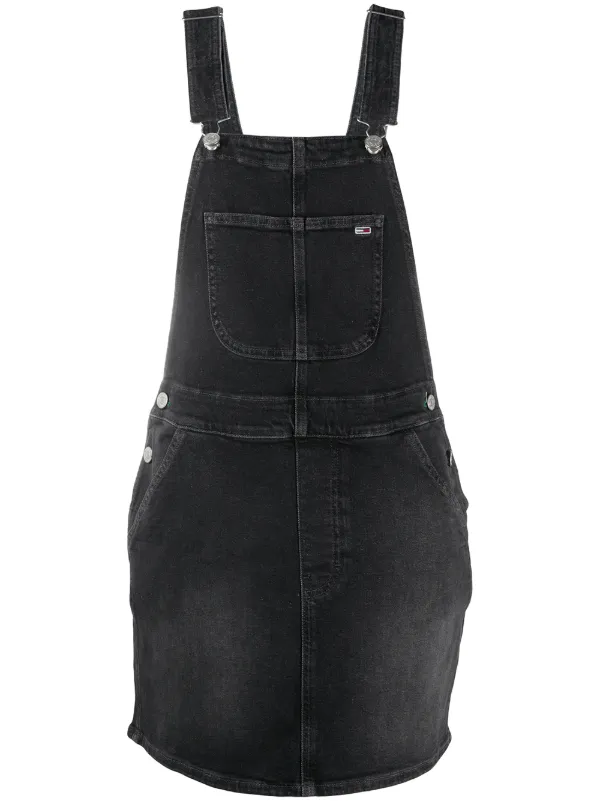 tommy jeans summer heritage dungaree dress