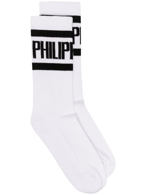 Philipp Plein calcetines con logo estampado
