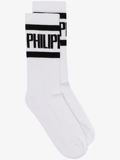 Philipp Plein logo-print socks