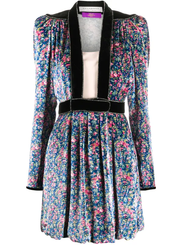 philosophy di lorenzo serafini floral mini dress Philosophy Di Lorenzo Serafini Floral Mini Dress, Size 8