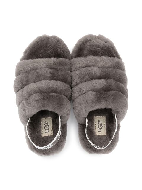 Shop UGG Kids Fluff Yeah shearling sandals with Express Delivery - FARFETCH