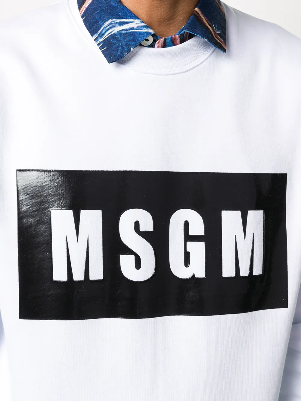 фото Msgm толстовка с нашивкой-логотипом