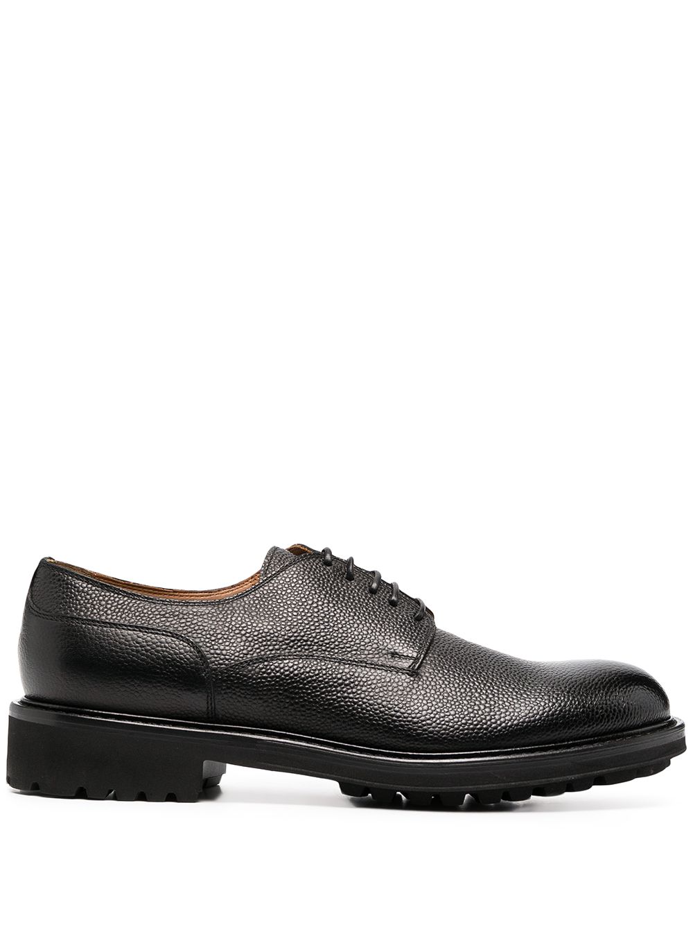 фото Doucal's grained-effect oxford shoes