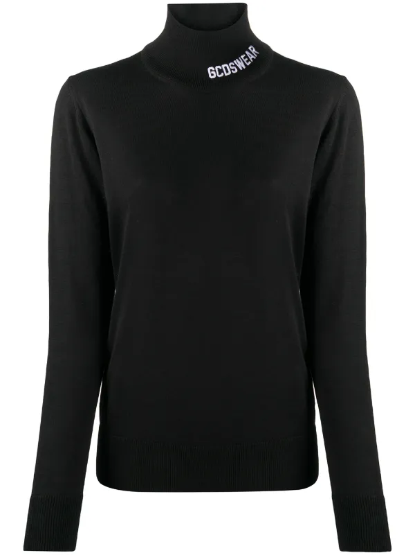 high neck long jumper