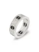 Cartier pre-owned 18k white gold Love diamond and ceramic ring