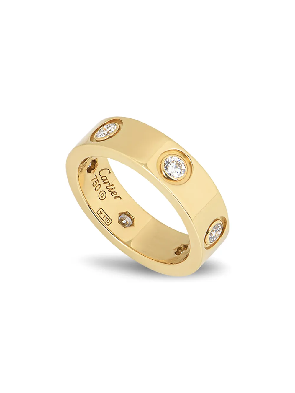 cartier mini love ring yellow gold