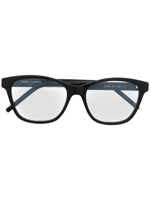 Saint Laurent Eyewear square-frame logo plaque glasses