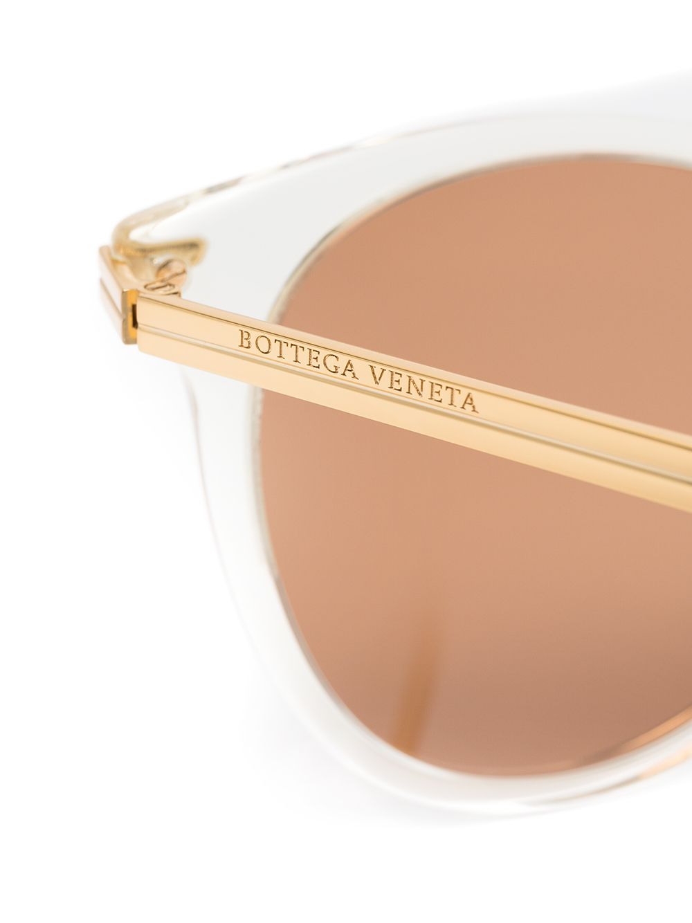 фото Bottega veneta eyewear солнцезащитные очки в круглой оправе