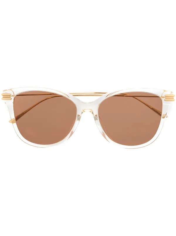Bottega Veneta Eyewear Square Frame Sunglasses Farfetch