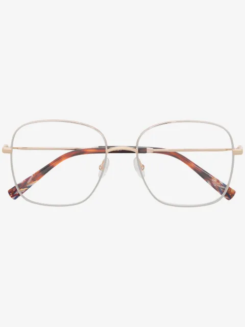 MISSONI EYEWEAR oversized square frame glasses