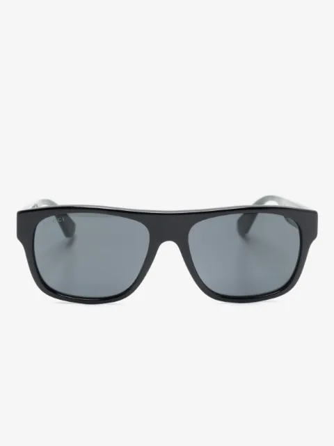Gucci Eyewear lentes de sol con logo grabado