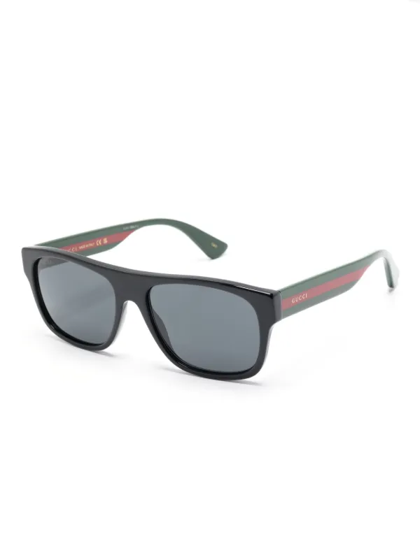 【関税＆送料込み】Gucci Gg1794S Linea Name Of Brand Sungla Gucci Eyewear logo-engraved Sunglasses | Black | FARFETCH JO