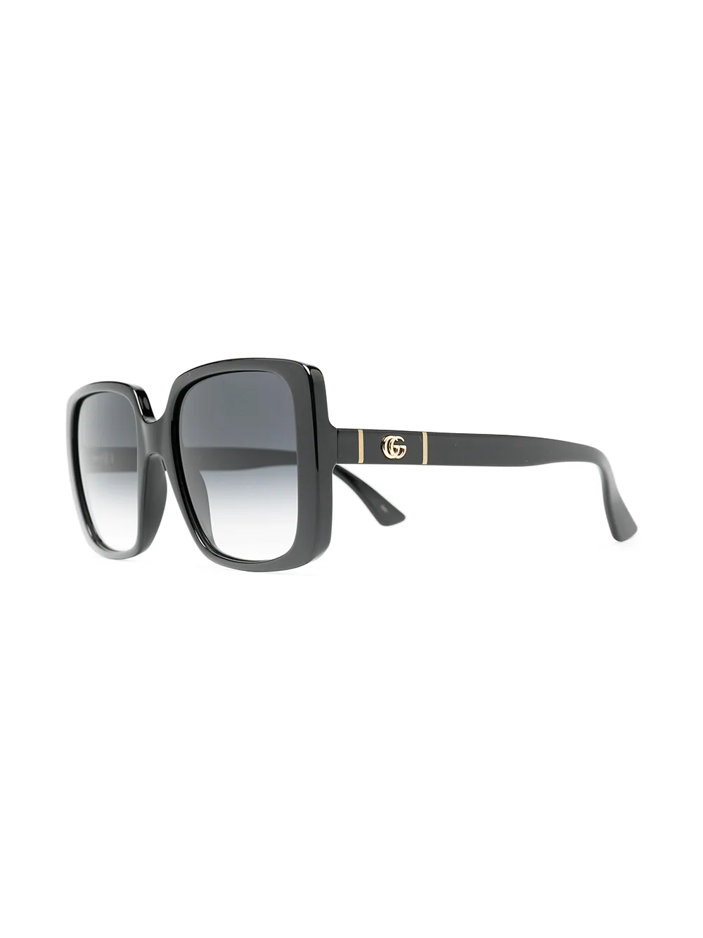 Gucci Eyewear Zonnebril met vierkant montuur Zwart