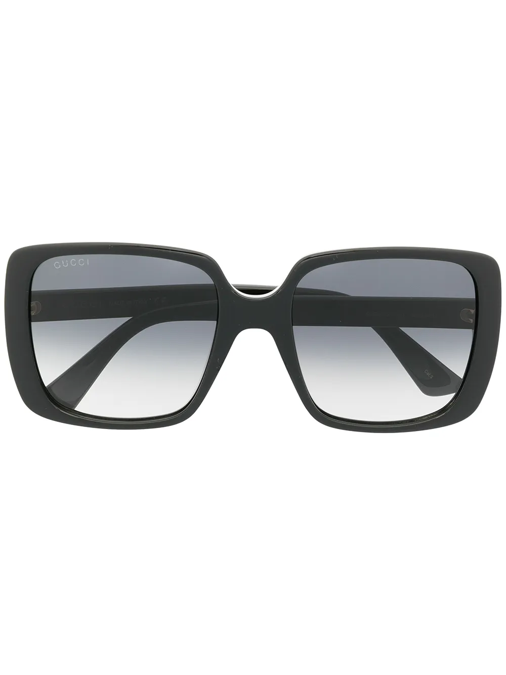 Gucci Eyewear Zonnebril met vierkant montuur Zwart