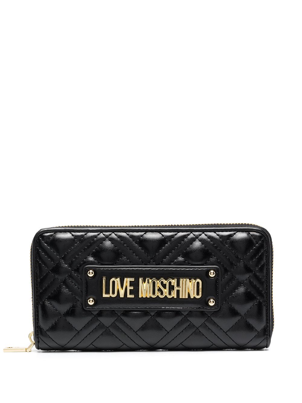 фото Love moschino стеганый кошелек с логотипом