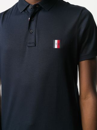 logo embroidered polo shirt展示图