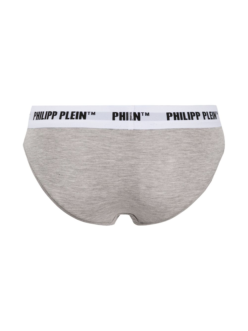 Philipp Plein Slip met geborduurd logo - Grijs