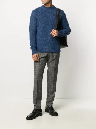 textured crewneck wool jumper展示图