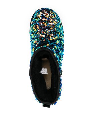 short sequin-embellished boots展示图