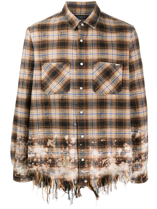 amiri check shirt