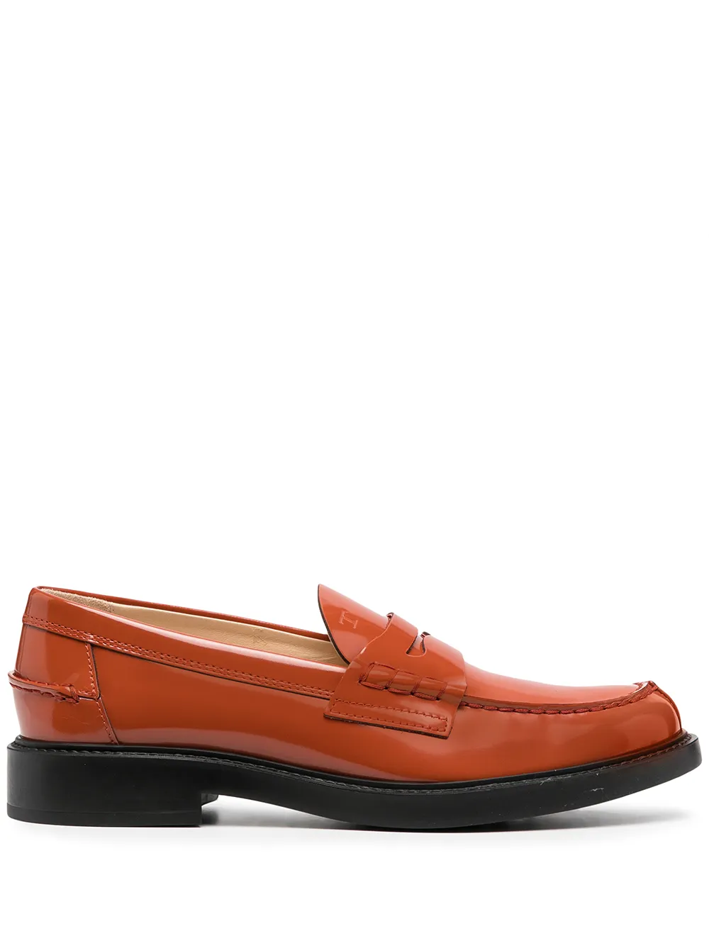 Tod's лоферы на контрастной подошве