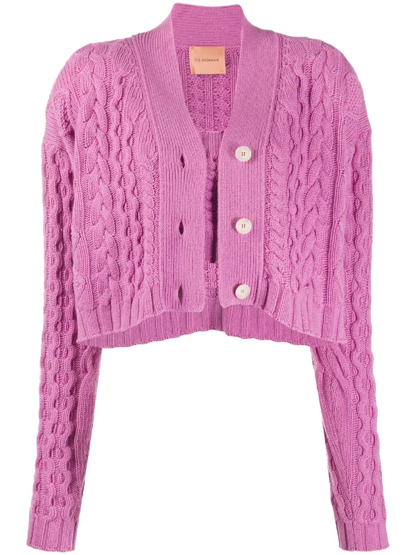 knit cardigan cropped