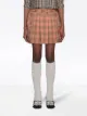 Gucci Optical check-pattern mini skirt