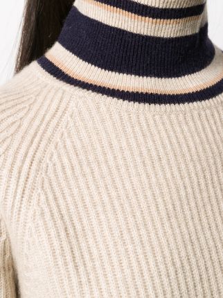 ribbed-knit striped jumper展示图