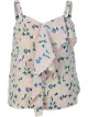 Image 1 of PortsPURE floral-print ruffled vest