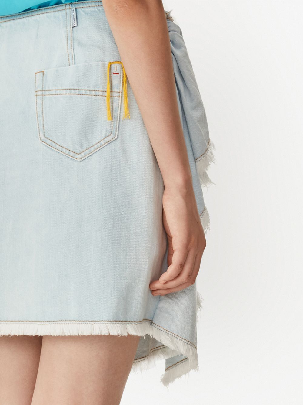 фото Portspure джинсовая юбка асимметричного кроя