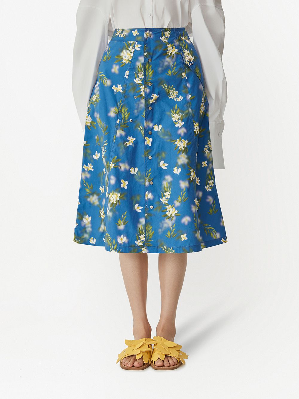 фото Portspure юбка а-силуэта с цветочным принтом