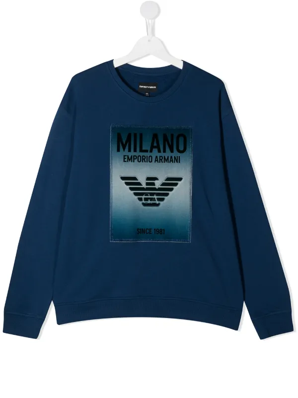 emporio armani sweatshirt blue