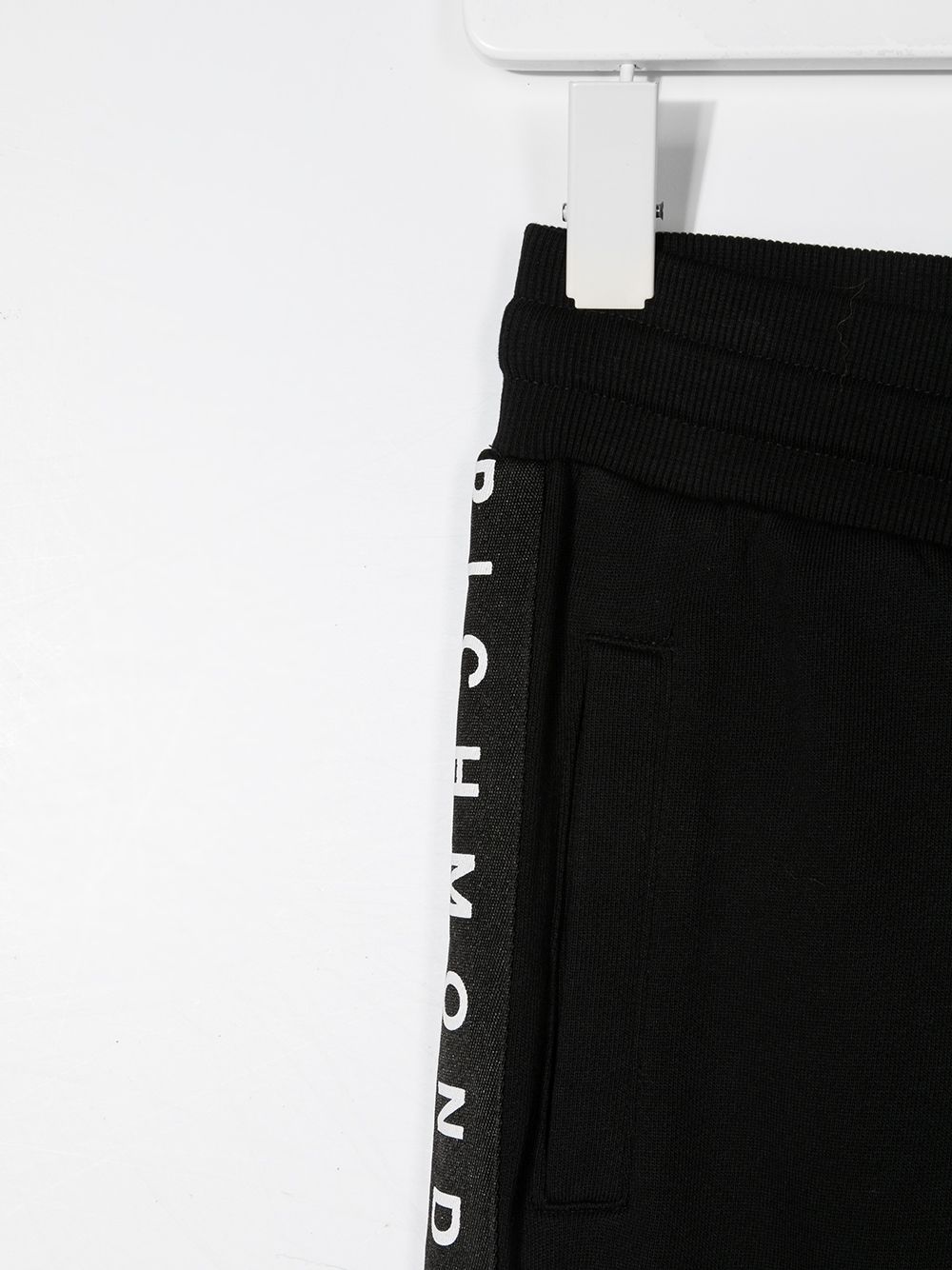 Shop John Richmond Junior Teen Side-logo Track Pants In Black