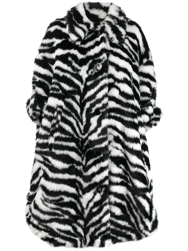 zebra fur jacket