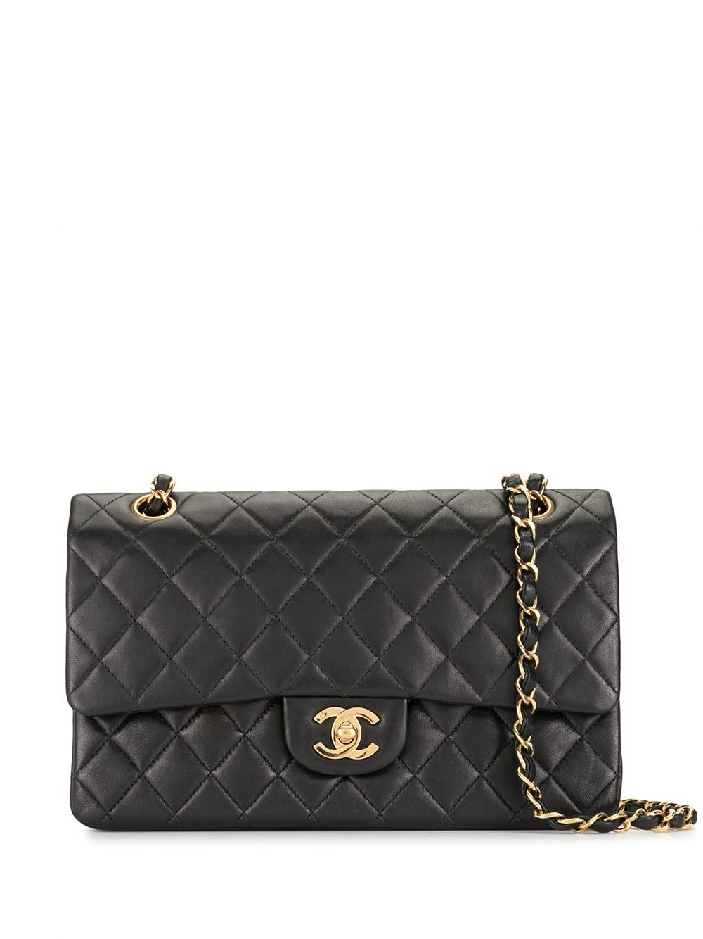 фото Chanel pre-owned сумка на плечо double flap 2002-го года с цепочными ручками