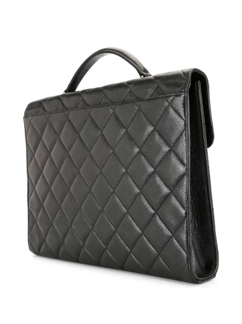 chanel quilted briefcase