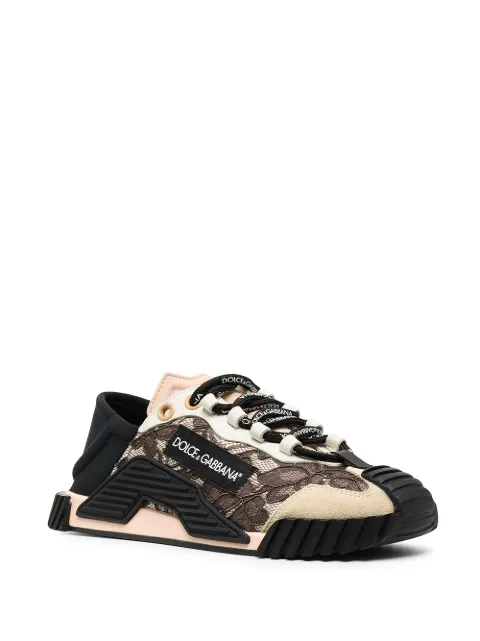 Shop Dolce \u0026 Gabbana NS1 lace-detailing sneakers with Express Delivery -  FARFETCH