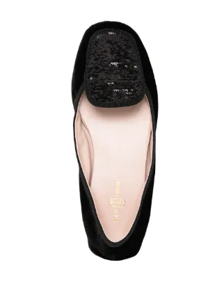 sequin-embellished ballerina shoes展示图