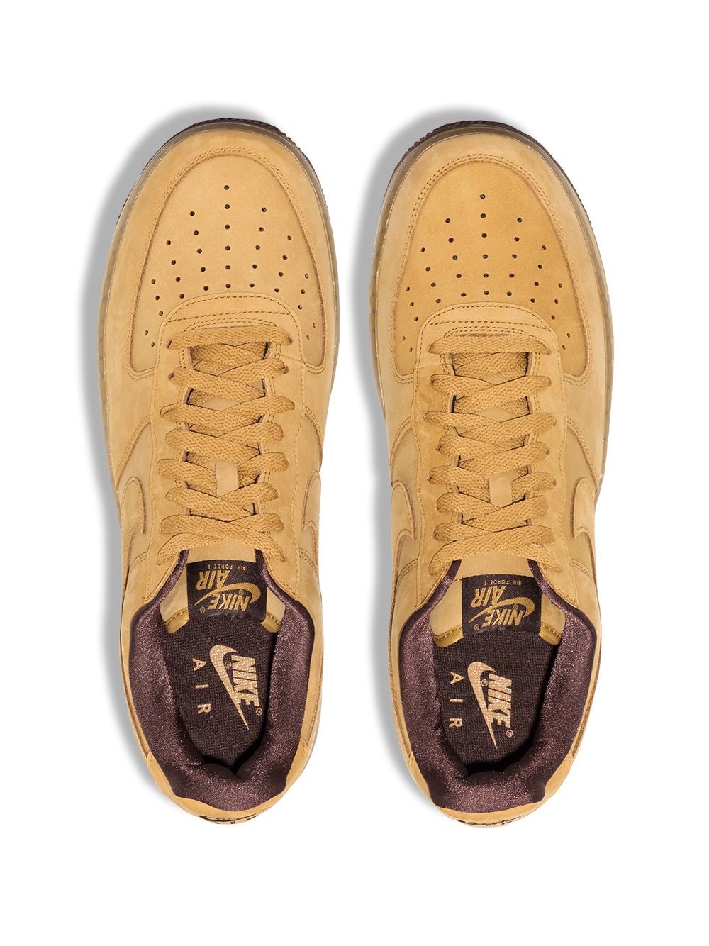 Shop Nike Air Force 1 Low "wheat" Sneakers In Brown