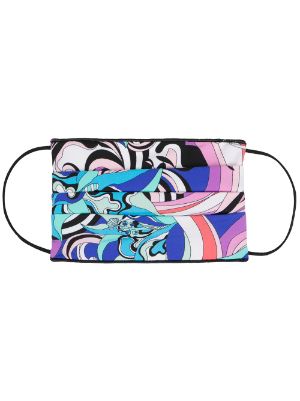 Womens Accessories Face masks Emilio Pucci Synthetic Vivara Print Face Mask Cover in Blue 