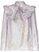 Image 1 of Batsheva high-shine ruffle detail blouse